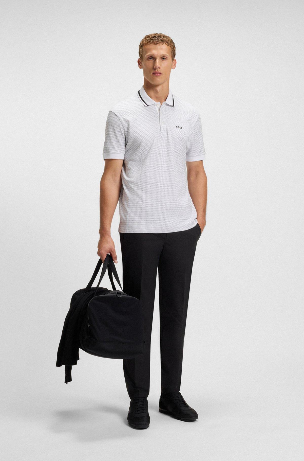 Paddy polo shirt in cotton jacquard Product Image