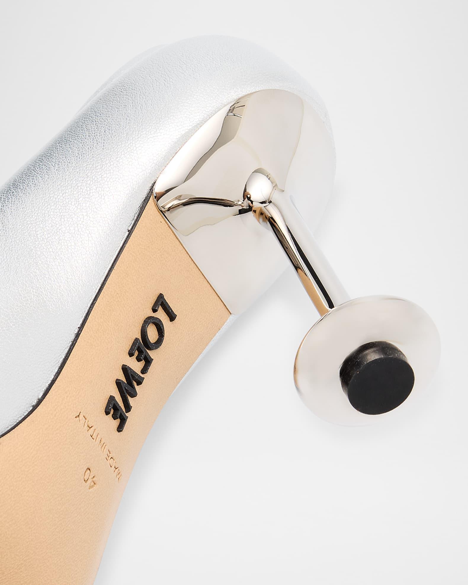 Toy Metallic Leather Stiletto Pumps Product Image