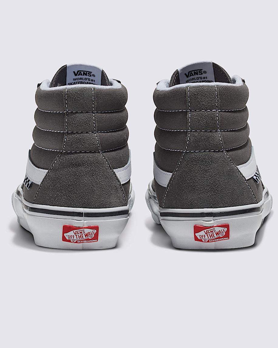 Skate Sk8-Hi Shoe in Pewter Grey / White| Vans US Product Image