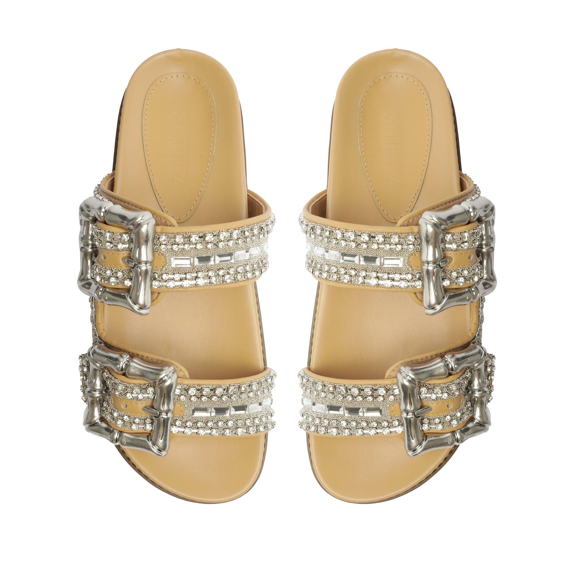 Enola Shine Sporty Leather Sandal Female Product Image