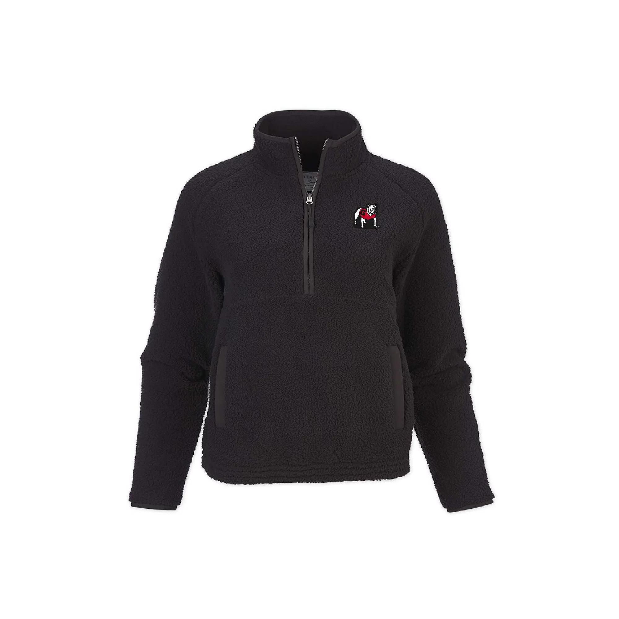 Women's Black Georgia Bulldogs Everest Half-Zip Top,  Product Image