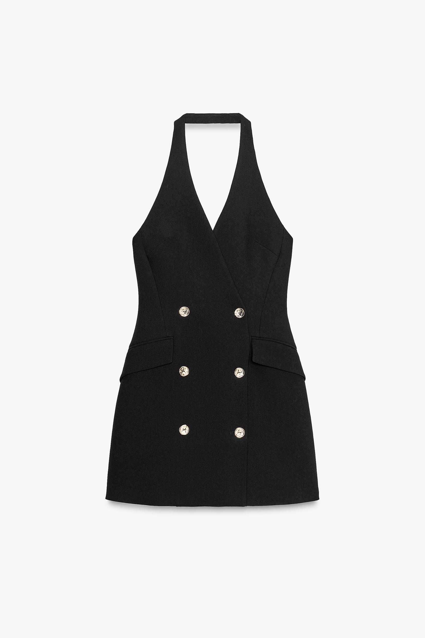 HALTER MINI BLAZER DRESS Product Image