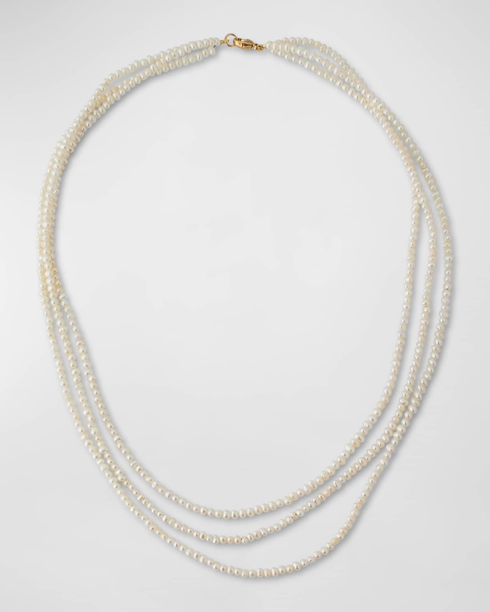Mini Pearl Triple Layer Necklace Product Image
