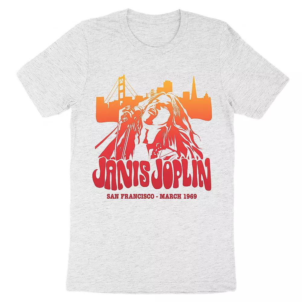Men's Janis Joplin San Francisco Tee, Size: Small, Gray Product Image