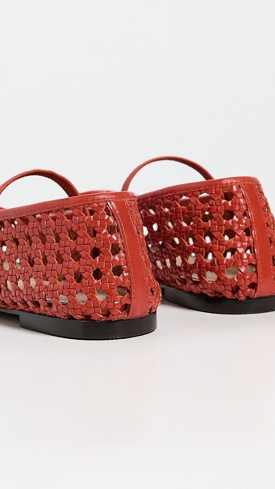 Madewell Greta Elastic Open Weave Mary Jane Flats | Shopbop Product Image