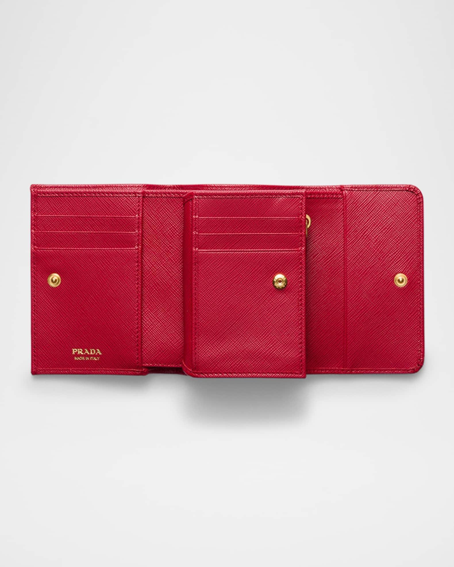 Small Saffiano Leather Trifold Wallet Product Image