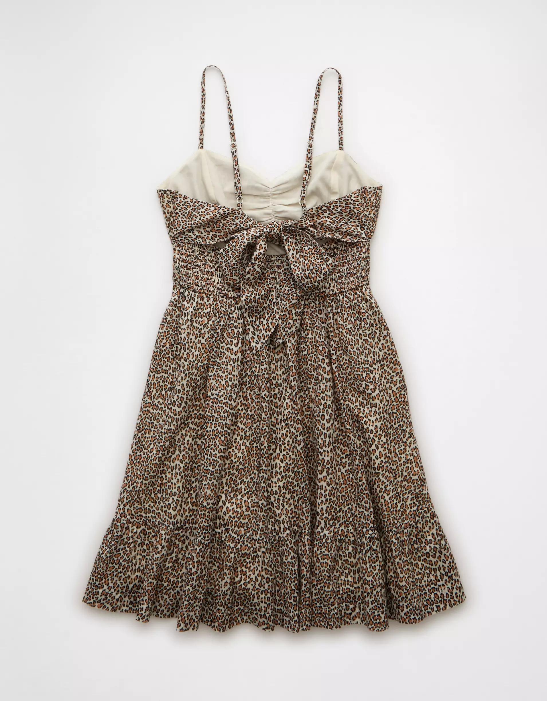 AE Catie Corset Leopard Mini Dress Product Image