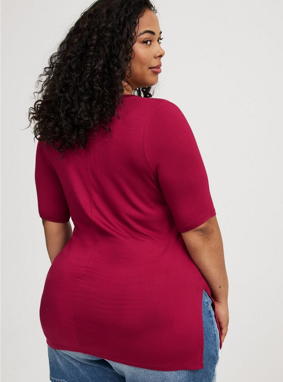 Super Soft V-Neck Tunic Tee Product Image