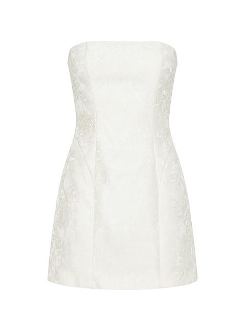 Heaven Sent Strapless Mini Dress White Product Image
