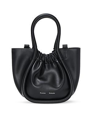 XS Ruched Leather Tote Bag Product Image