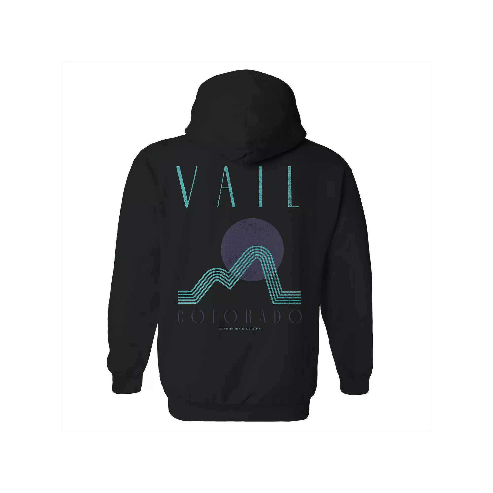 Men's Vail Black Graphic Hoodie, Adult Unisex,  Product Image