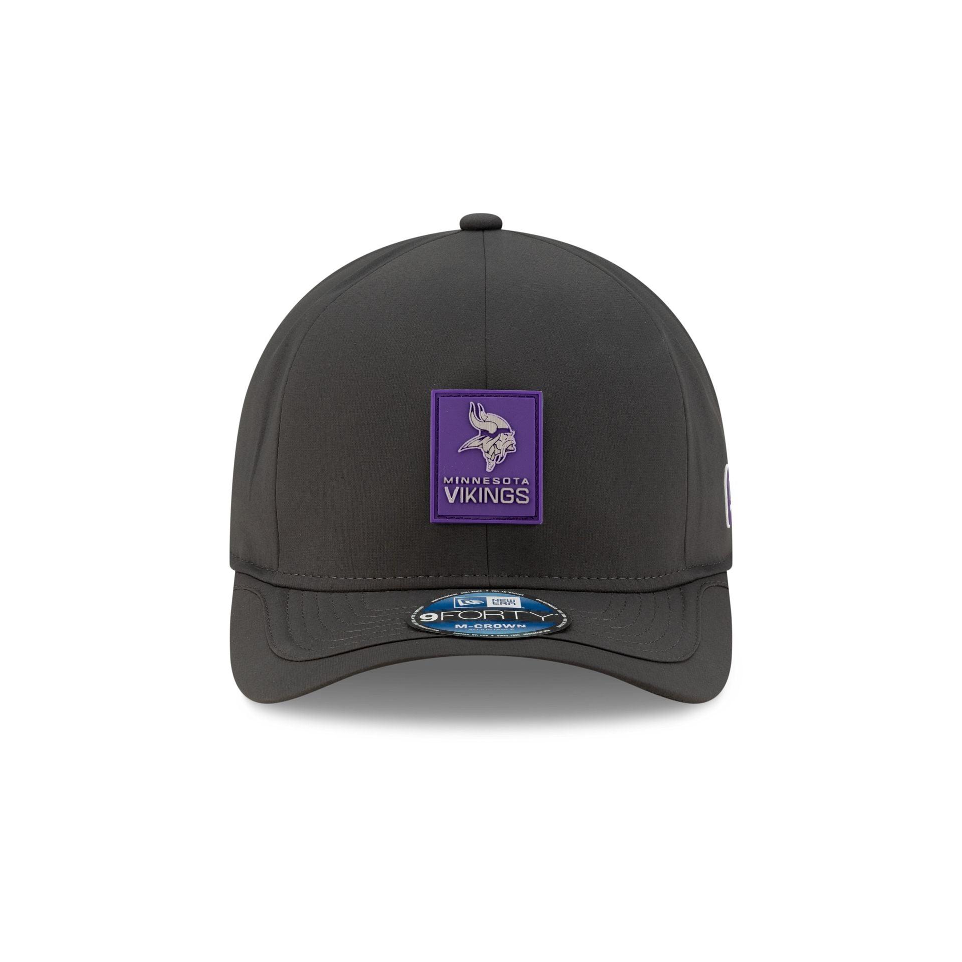 Minnesota Vikings 2025 Sideline Cold Weather Steel Clouds 9FORTY M-Crown Snapback Hat Male Product Image