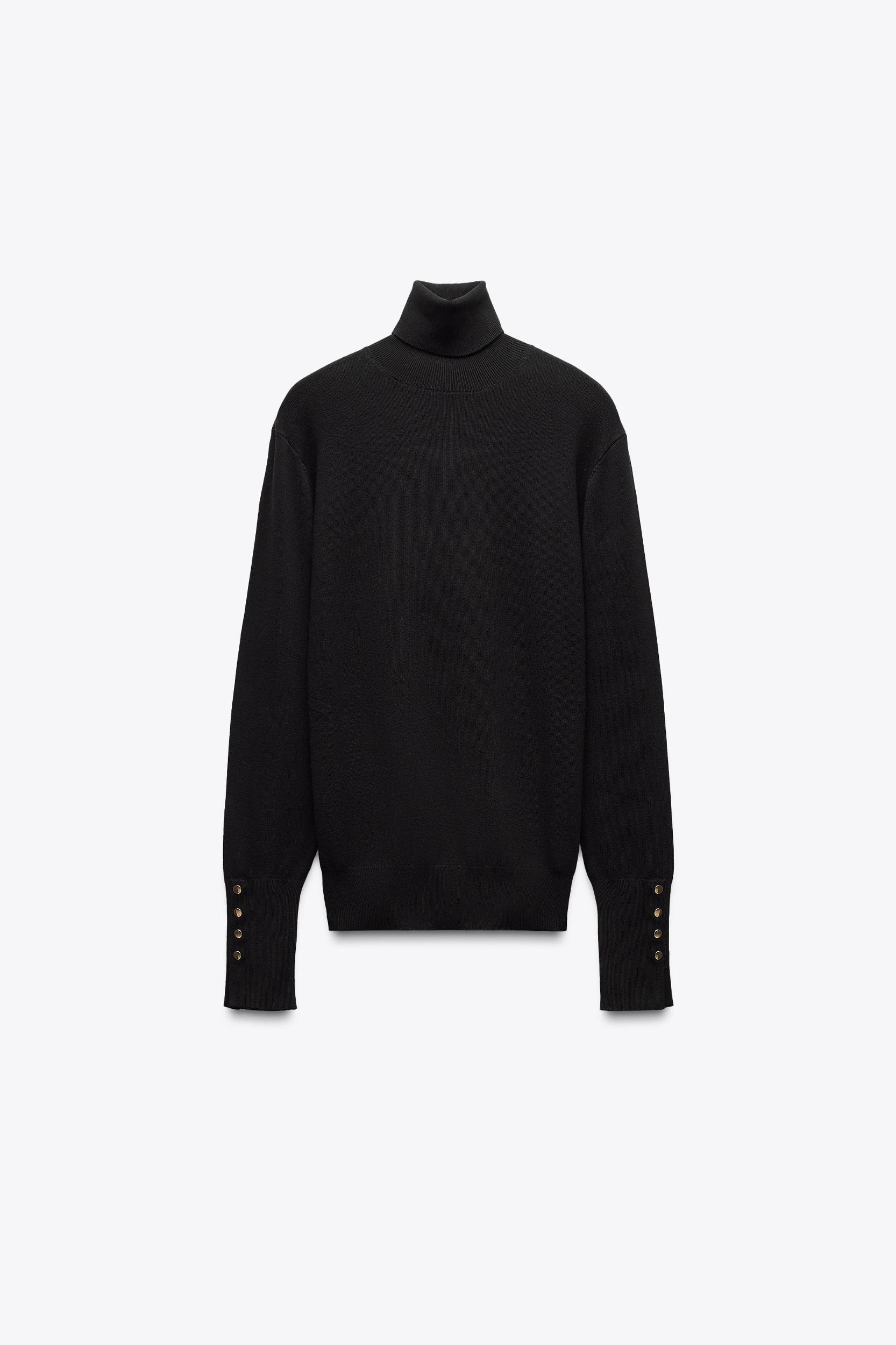 BASIC BUTTONED KNIT SWEATER Product Image