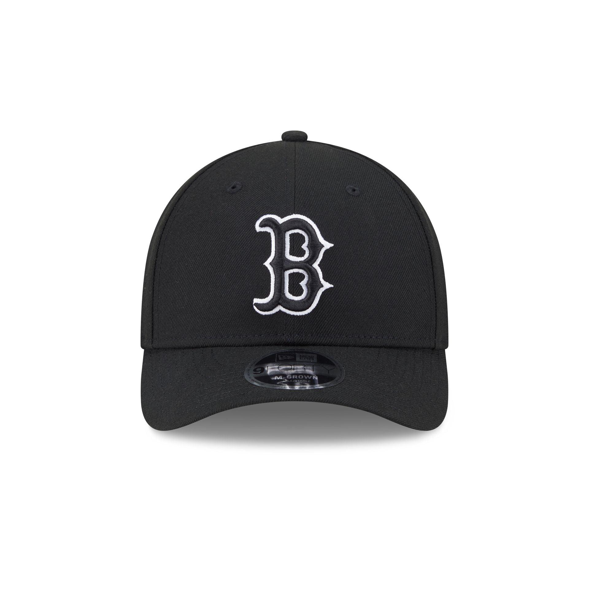 Boston Red Sox Black Authentic Collection 9FORTY M-Crown Snapback Hat Male Product Image