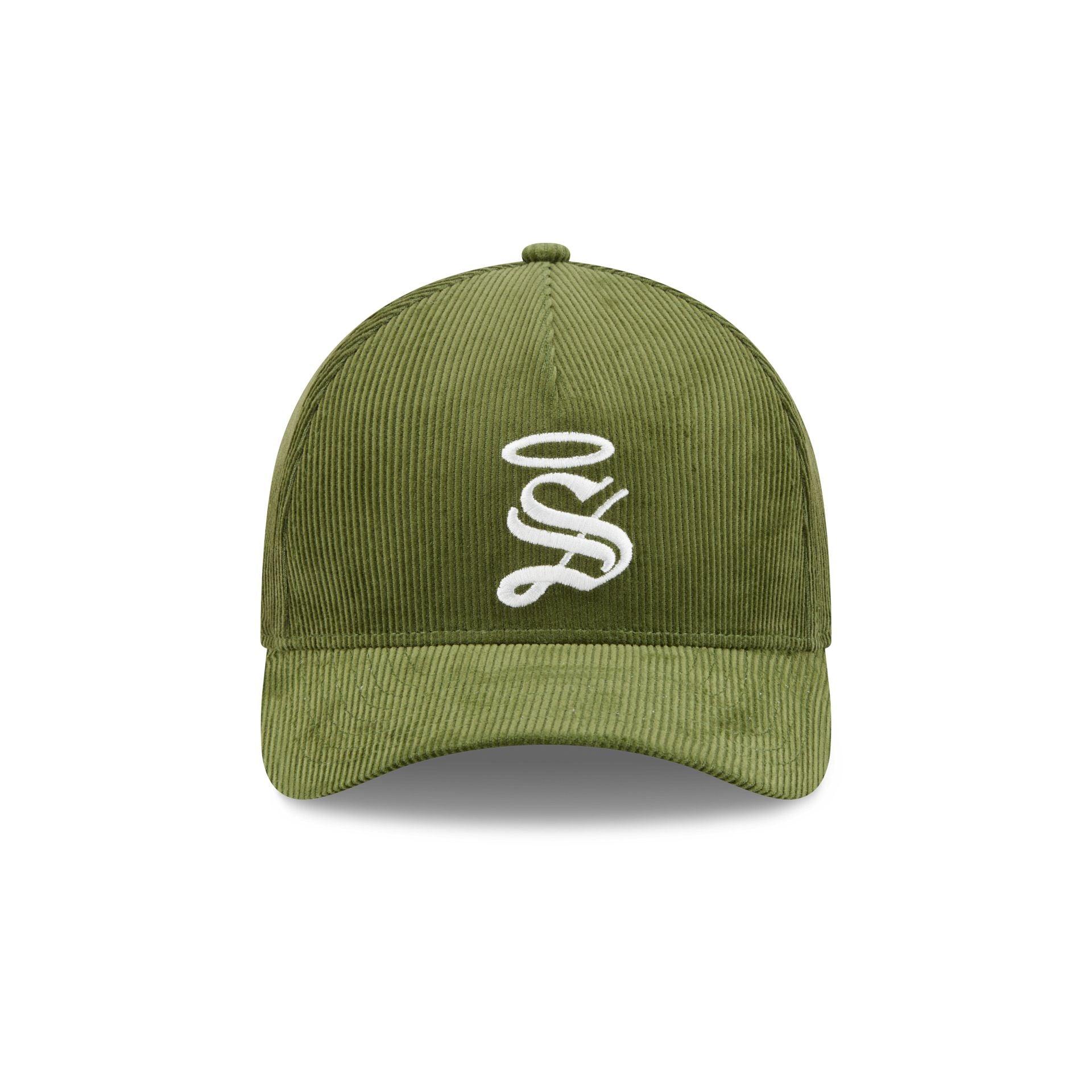 Santos Laguna Olive Corduroy 9FORTY M-Crown Snapback Hat Male Product Image