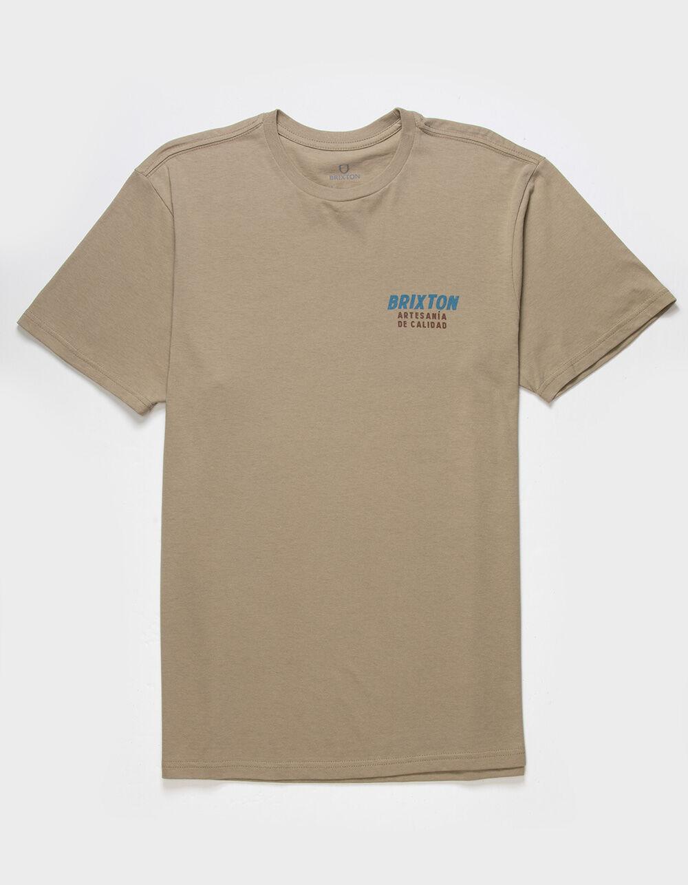 BRIXTON Harvester Tailored Mens Tee - OATMEAL Product Image