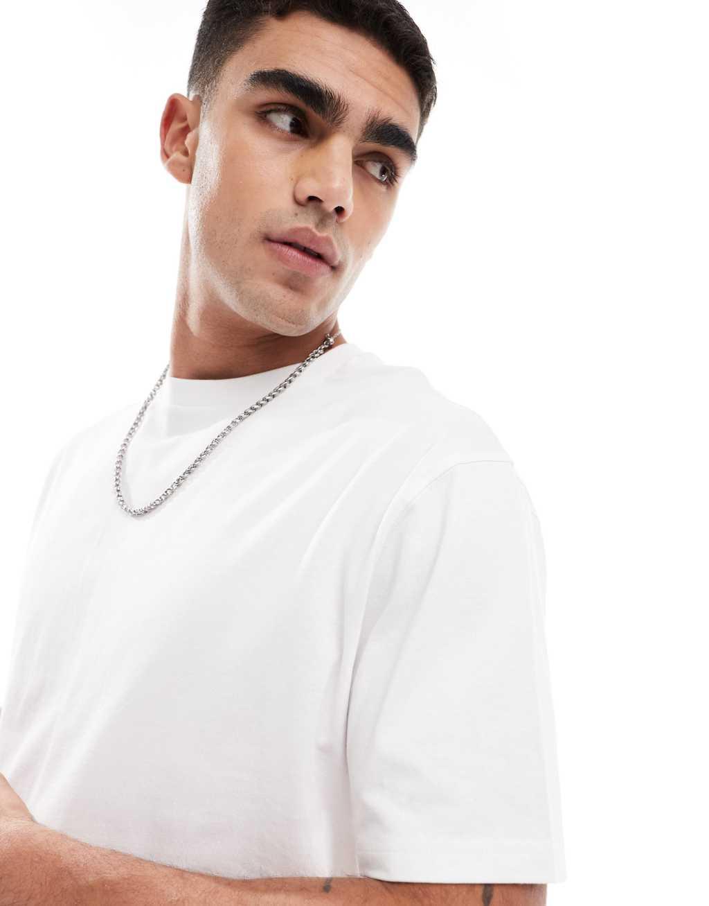 ASOS DESIGN essential relaxed t-shirt in white | ASOS Product Image