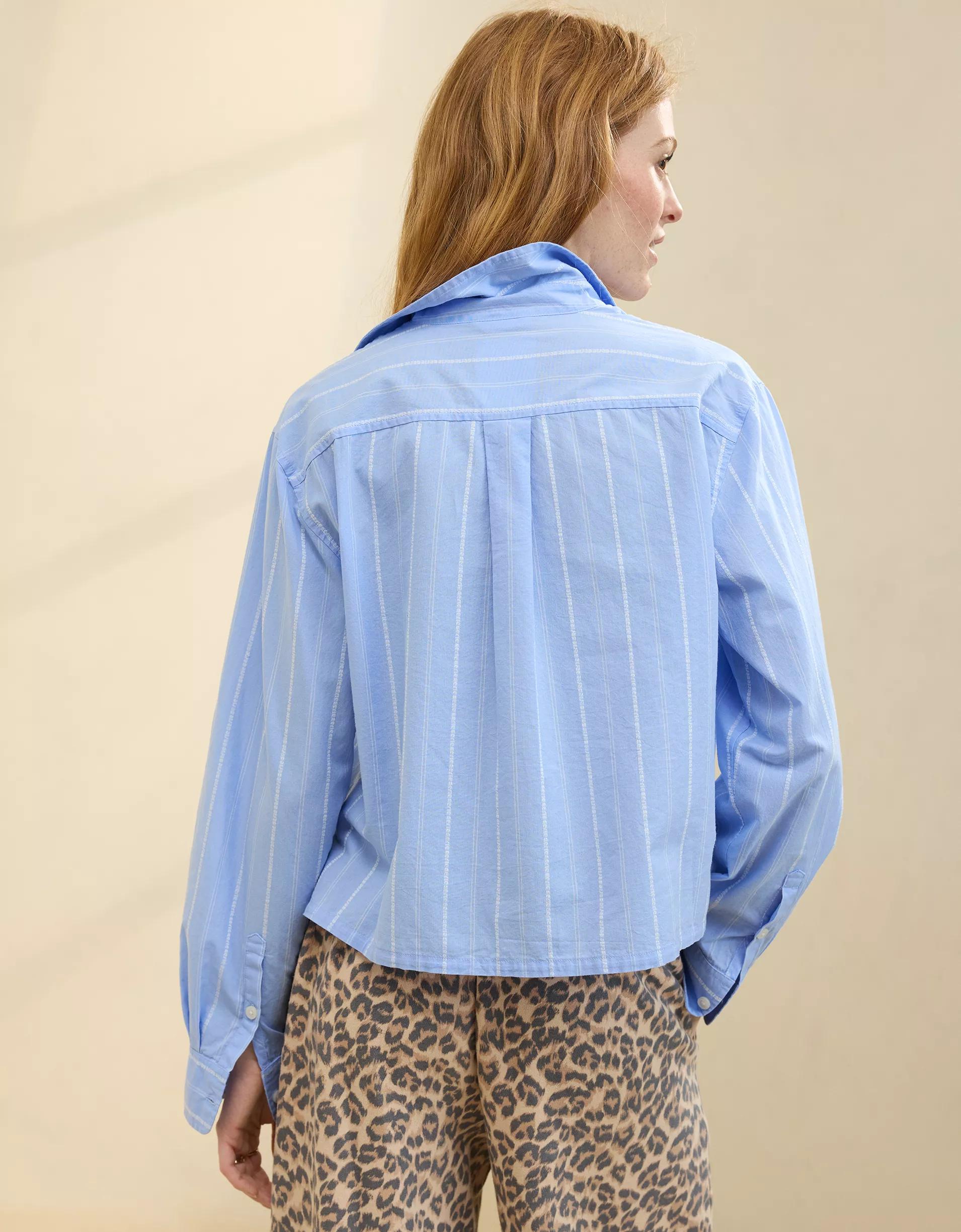 Aerie Off-Duty Poplin Pajama Shirt Product Image