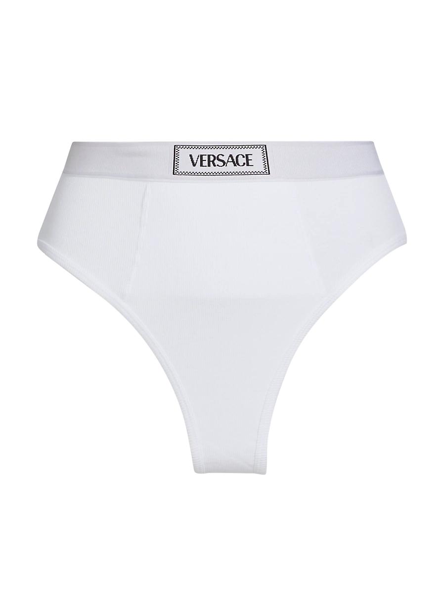 Womens Ribbed Logo Brief Product Image