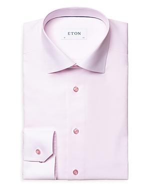Mens Contemporary-Fit Textured Solid Shirt Product Image