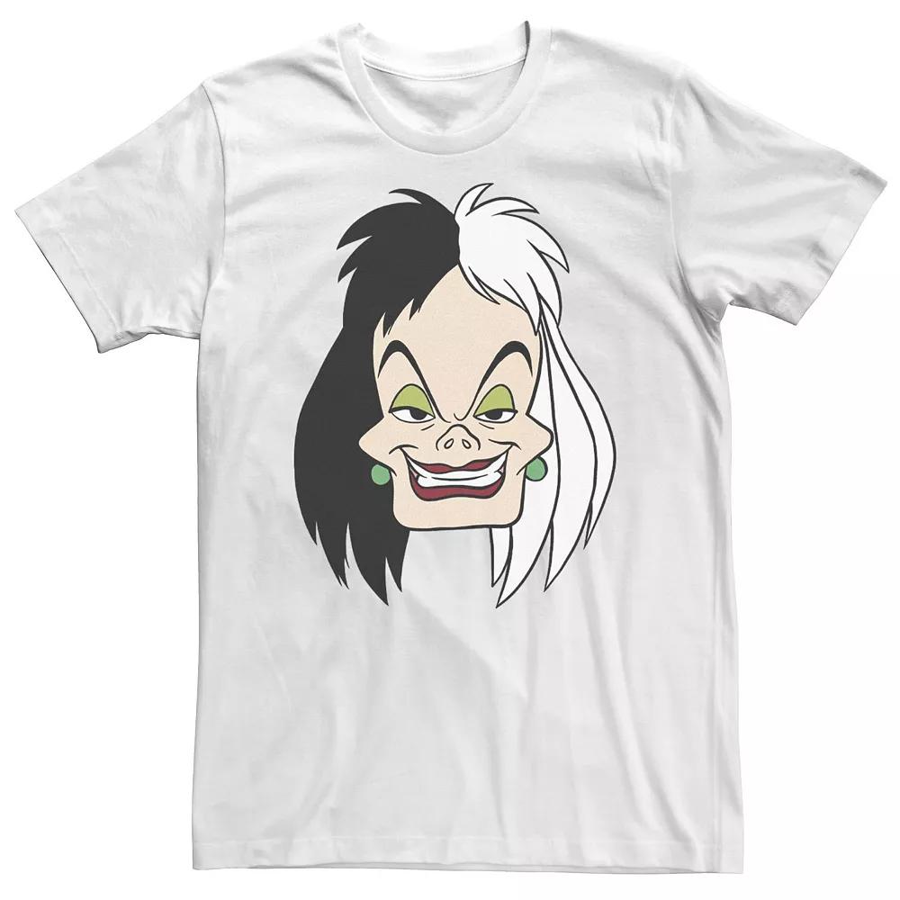 Big & Tall Disney 101 Dalmatians Cruella De Vil Big Face Tee, Men's,  Product Image