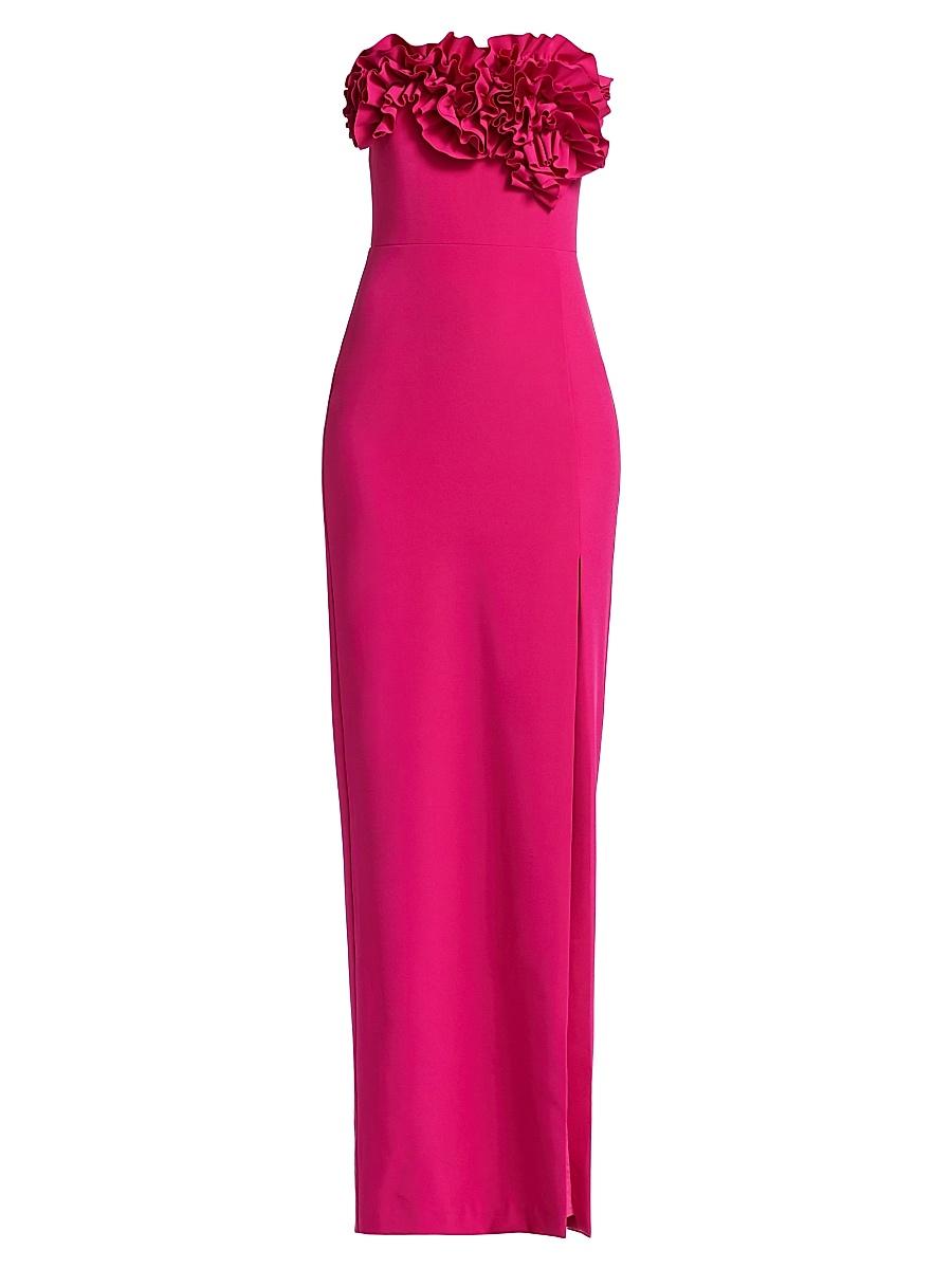 Womens Gemma Appliqu Strapless Gown Product Image
