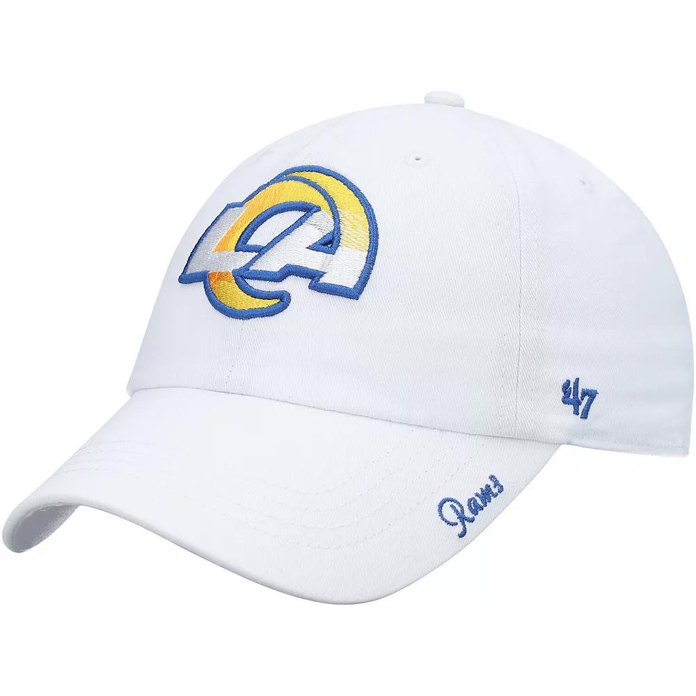 Women's '47 White Los Angeles Rams Miata Clean Up Logo Adjustable Hat Product Image
