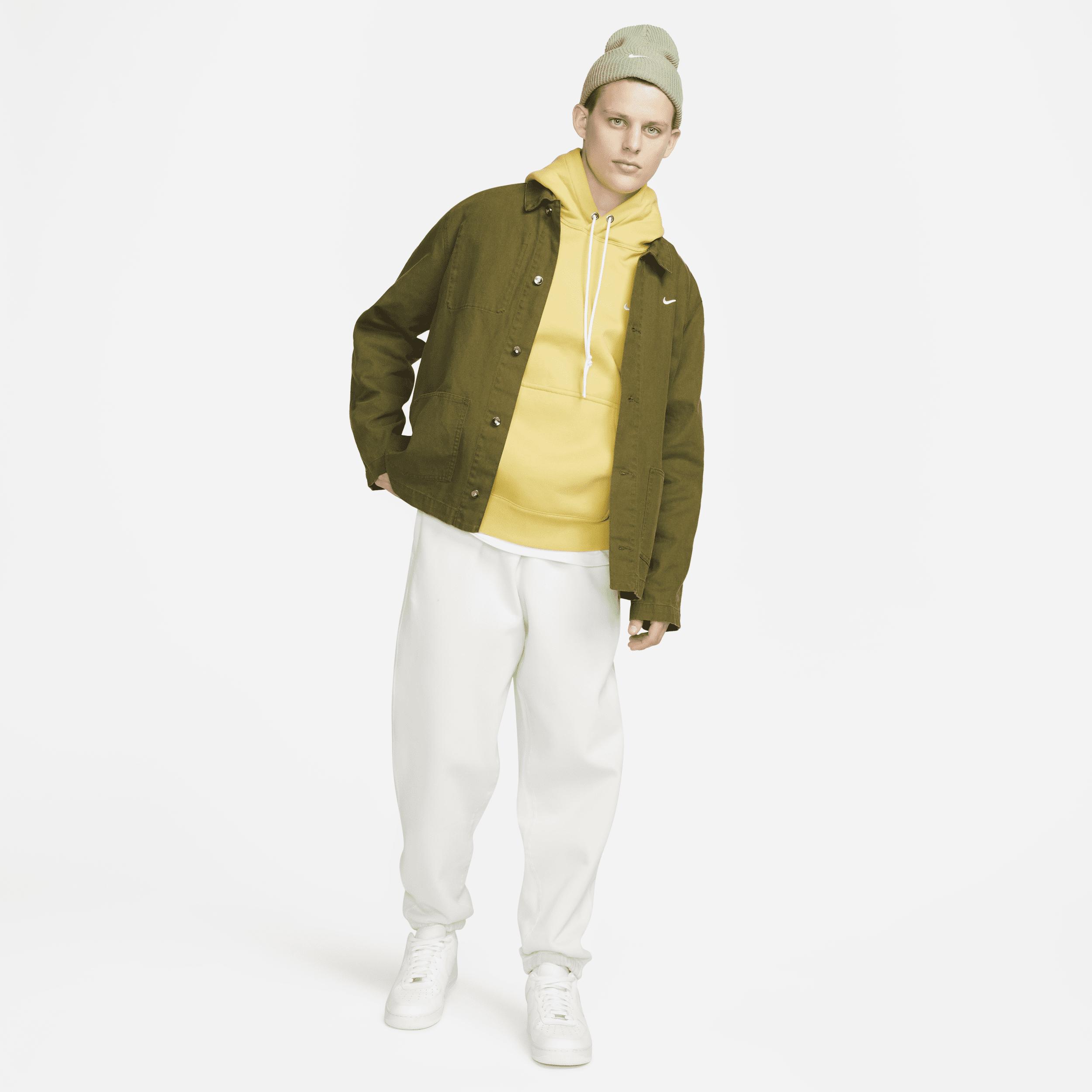 Nike Mens Solo Swoosh Fleece Pullover Hoodie | DX1355-700 Product Image