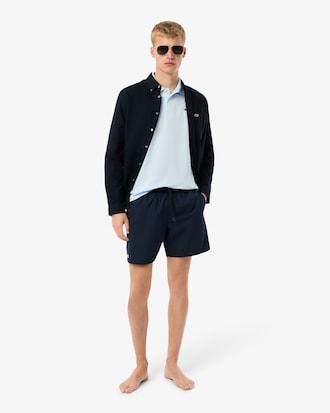 Mid Length Monochrome Swim Trunks Product Image