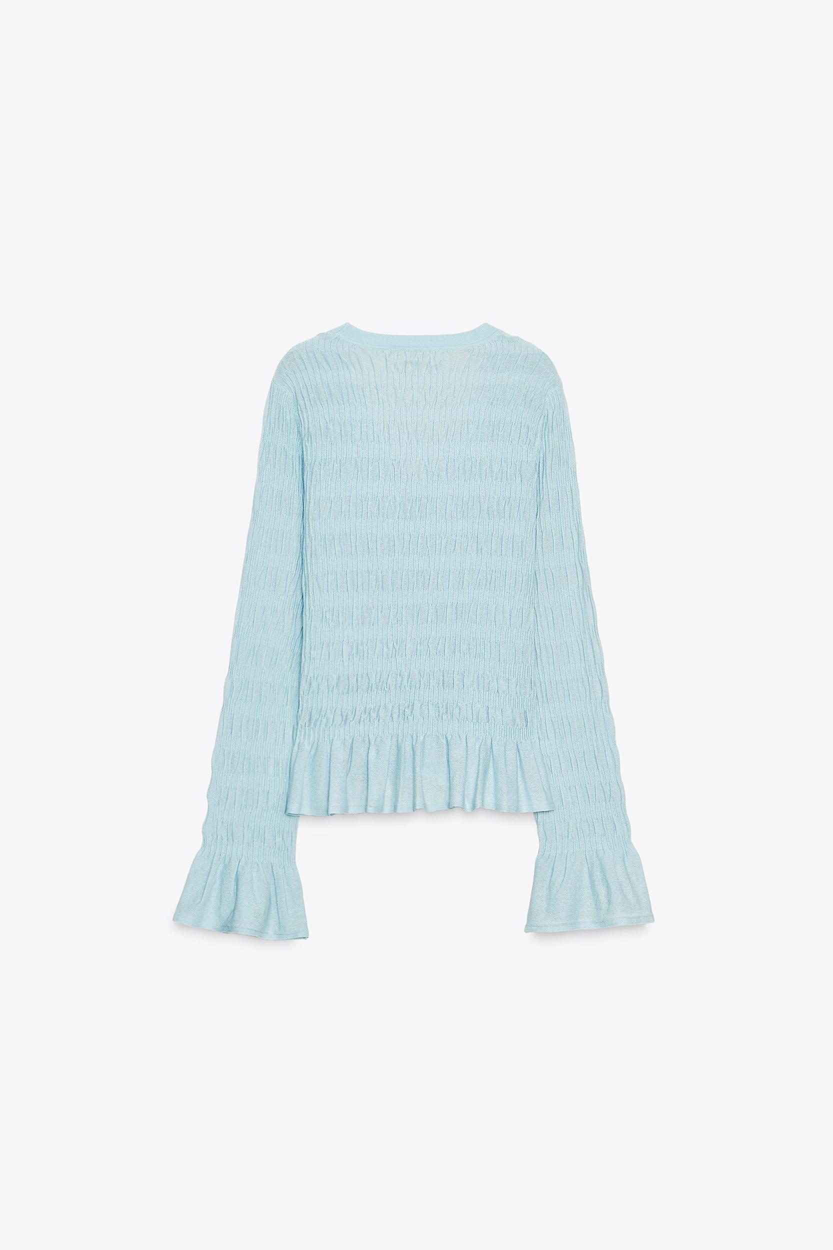 GATHERED KNIT CARDIGAN Product Image