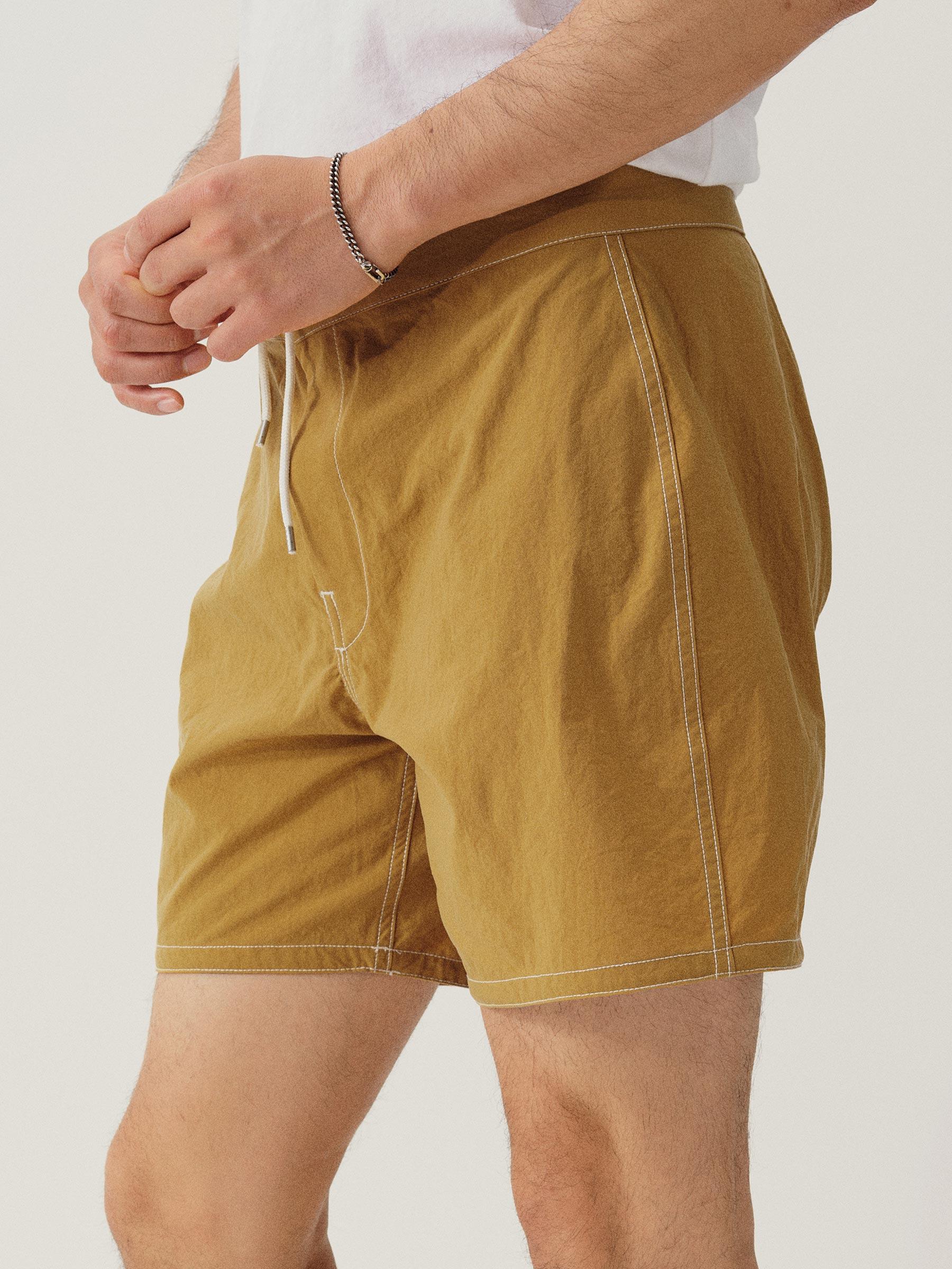 Gold Japanese Oxford Board Short Product Image