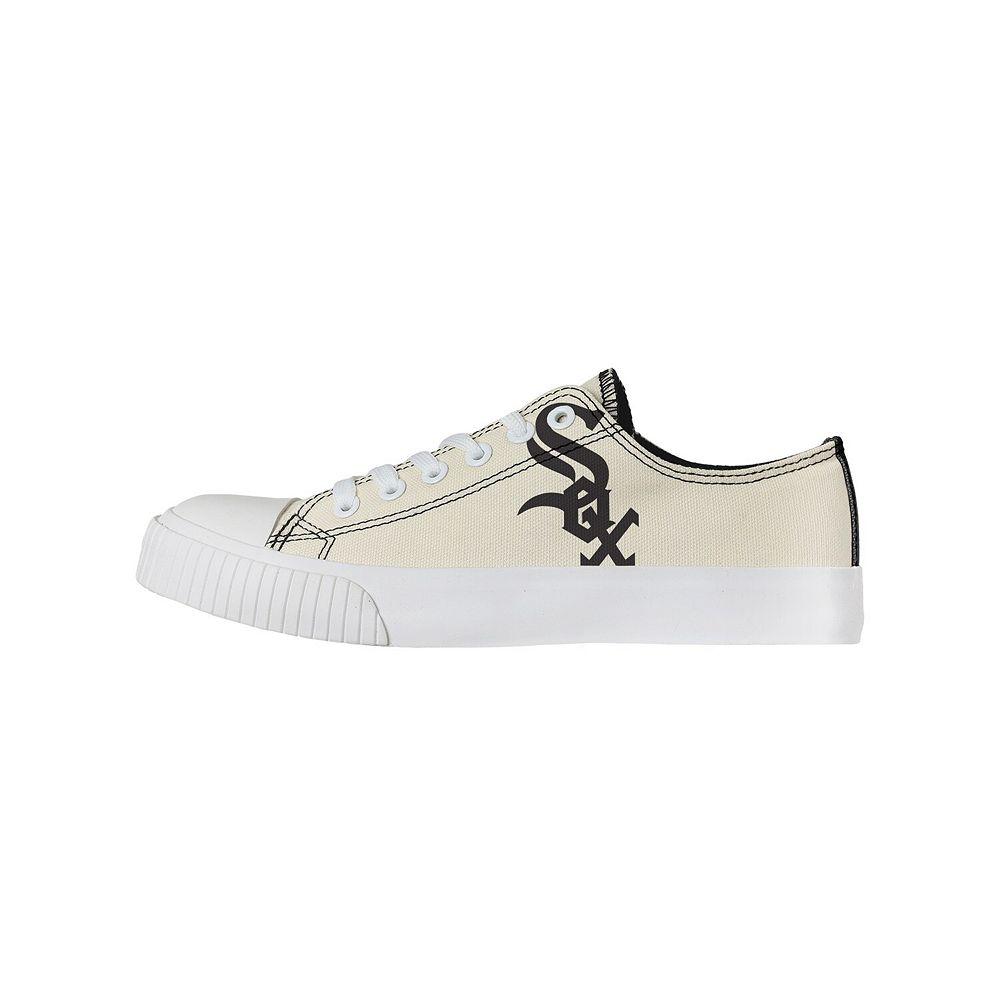 Women's FOCO Cream Chicago White Sox Low Top Canvas Shoes, Size: 6, Beige Product Image