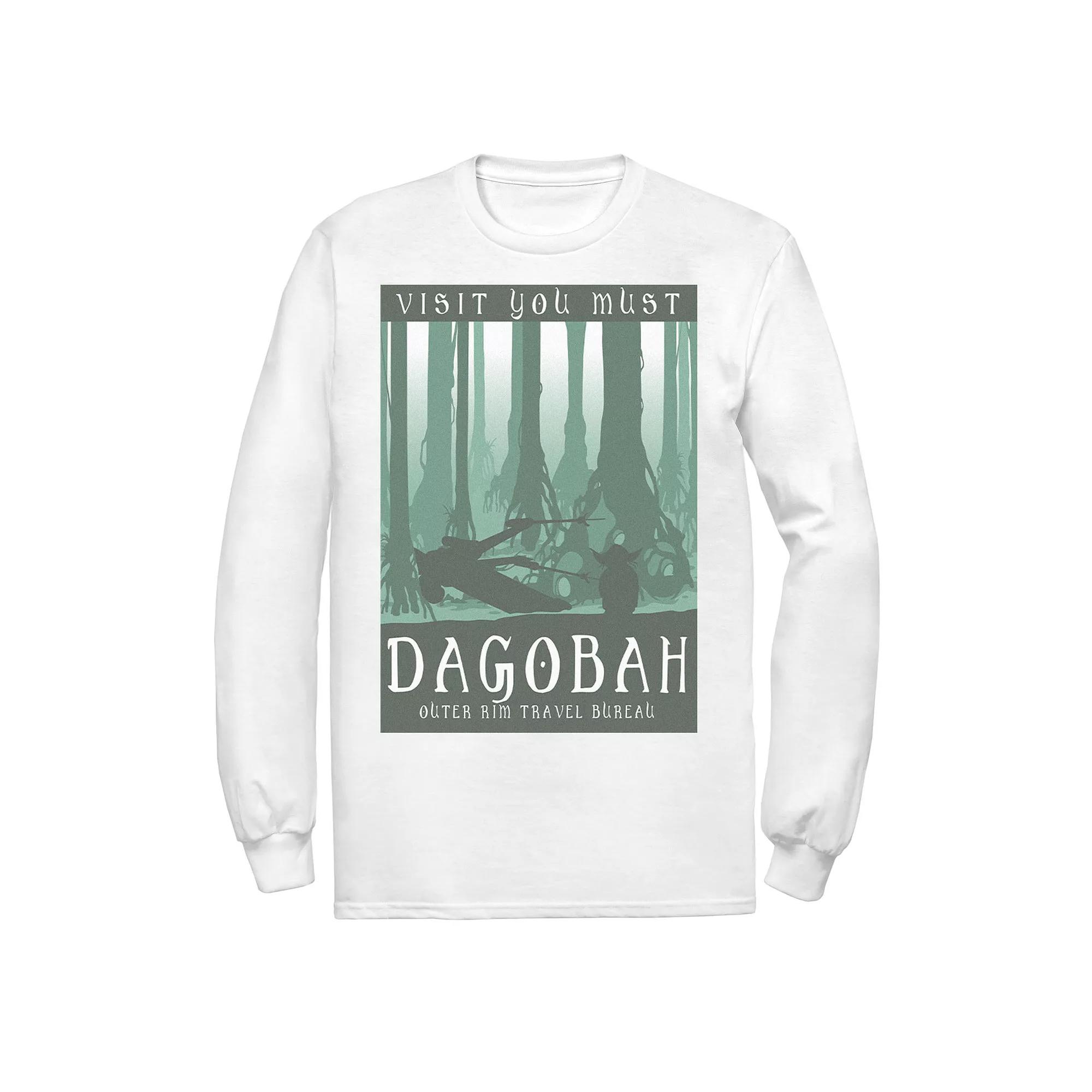 Men's Star Wars Visit You Must Dagobah Silhouette Poster Tee,  Product Image