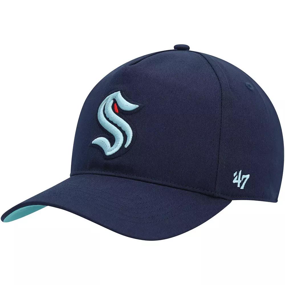 Men's '47 Deep Sea Blue Seattle Kraken Primary Hitch Snapback Hat, Krk Blue Product Image