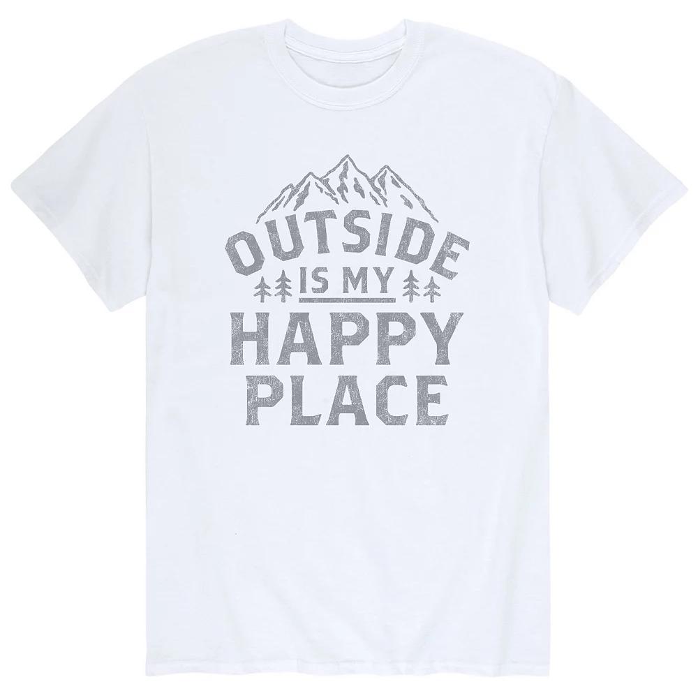 Men's Outside Is My Happy Place Tee,  Product Image