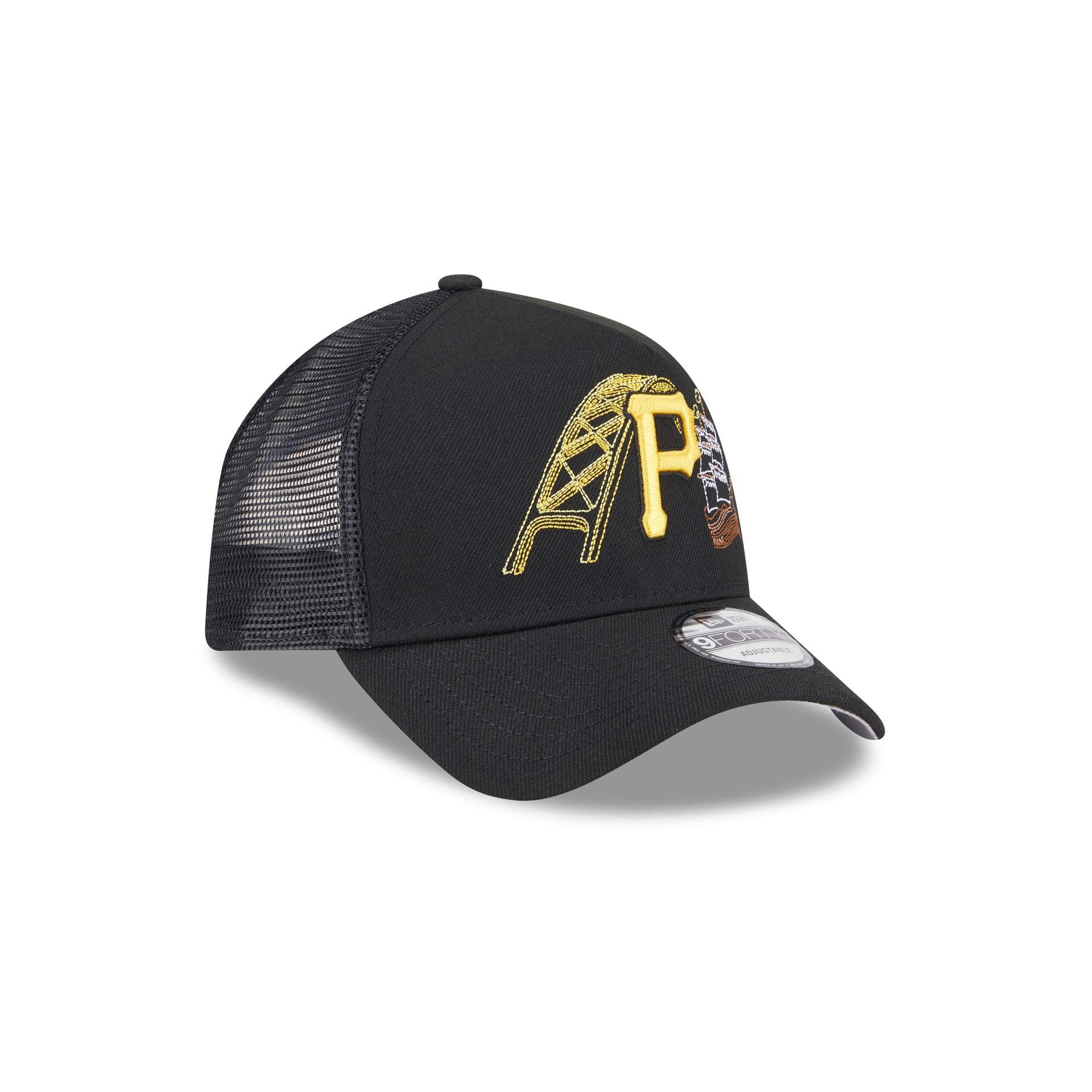 Pittsburgh Pirates State Stitch 9FORTY A-Frame Trucker Hat Male Product Image
