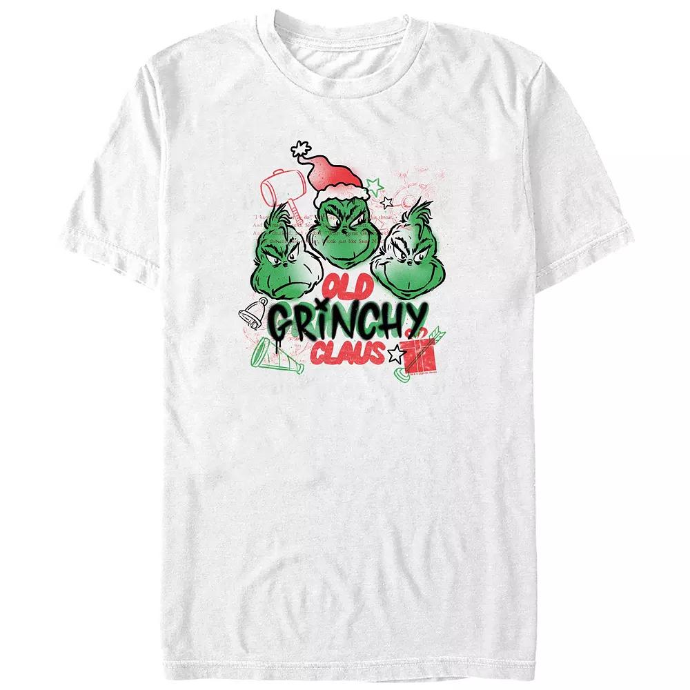 Men's Dr. Seuss Old Grinchy Claus Graphic Tee,  Product Image