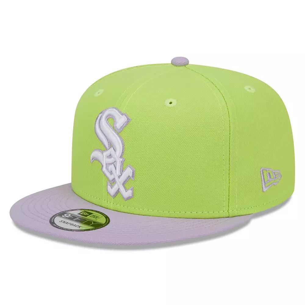 Men's New Era Neon Green/Purple Chicago White Sox Spring Basic Two-Tone 9FIFTY Snapback Hat, Brt Gr Product Image
