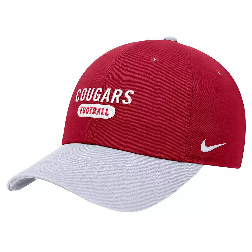Men's Nike Crimson Washington State Cougars Colorblock Club Adjustable Hat, Wsc Red Product Image