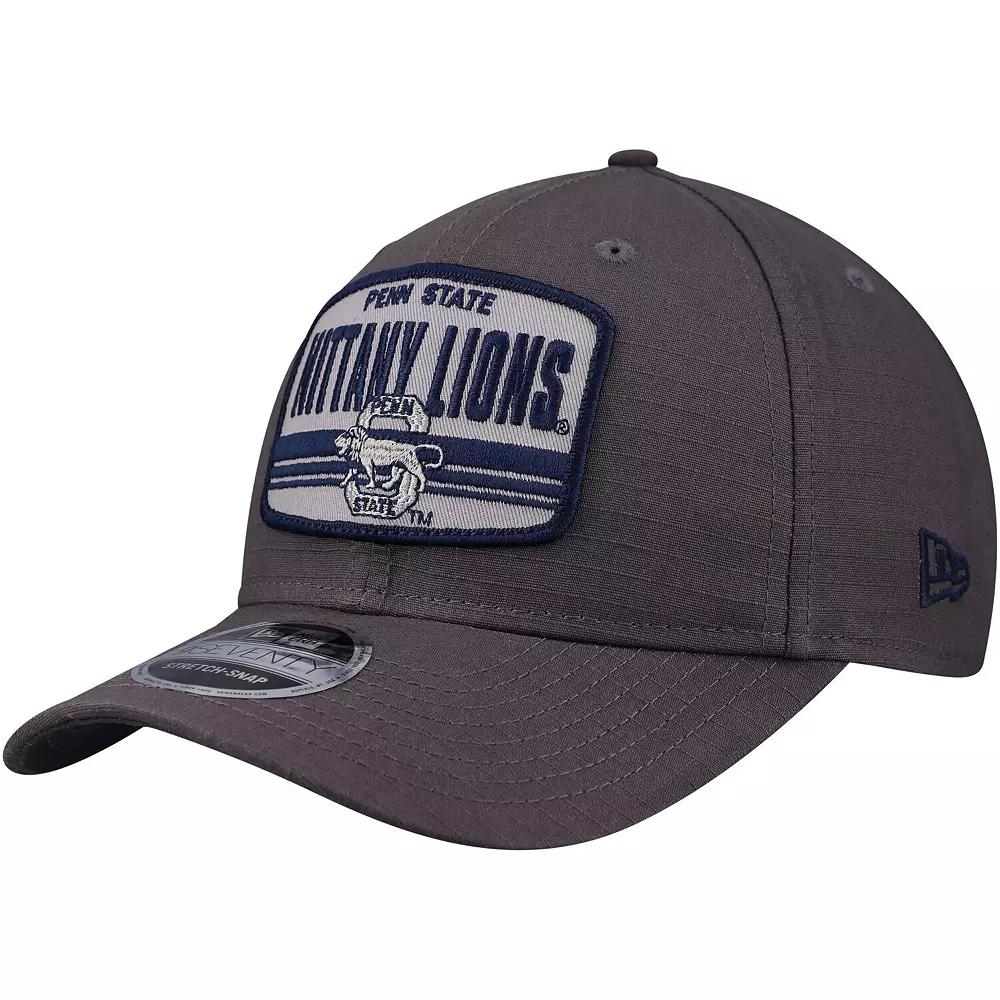 Men's New Era Charcoal Penn State Nittany Lions Team Elevated 9SEVENTY Stretch-Snap Adjustable Hat Product Image