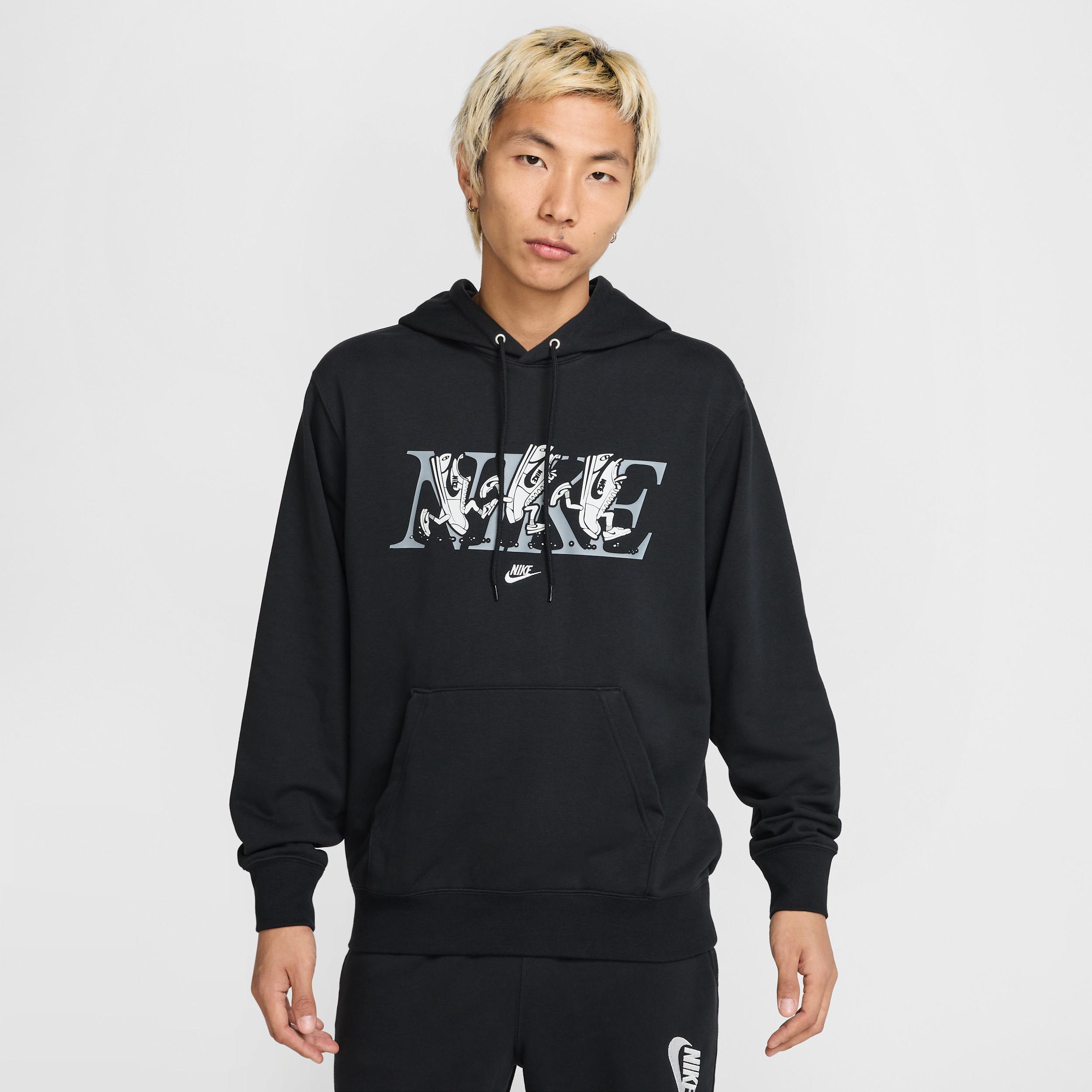 Nike Mens Club French Terry Hoodie | HJ2177-010 Product Image