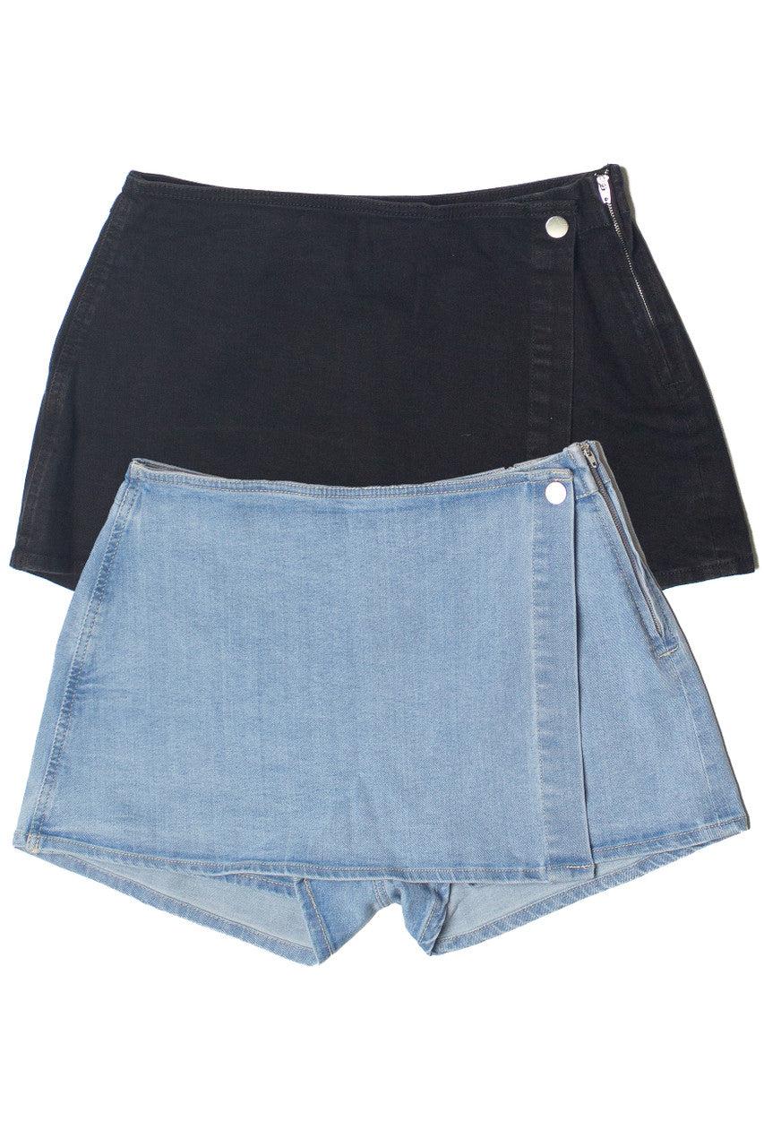 Denim Skort Product Image