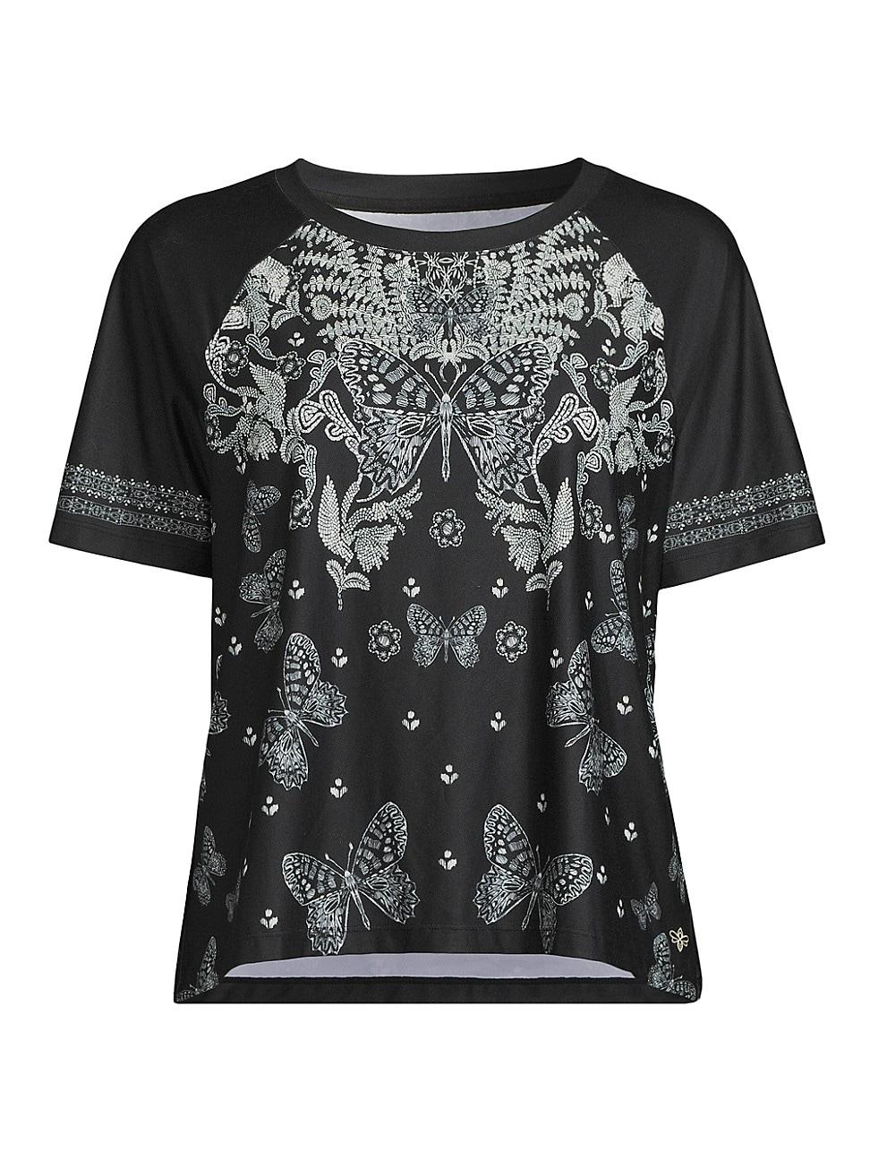 Womens Bee Active Butterfly T-Shirt Product Image