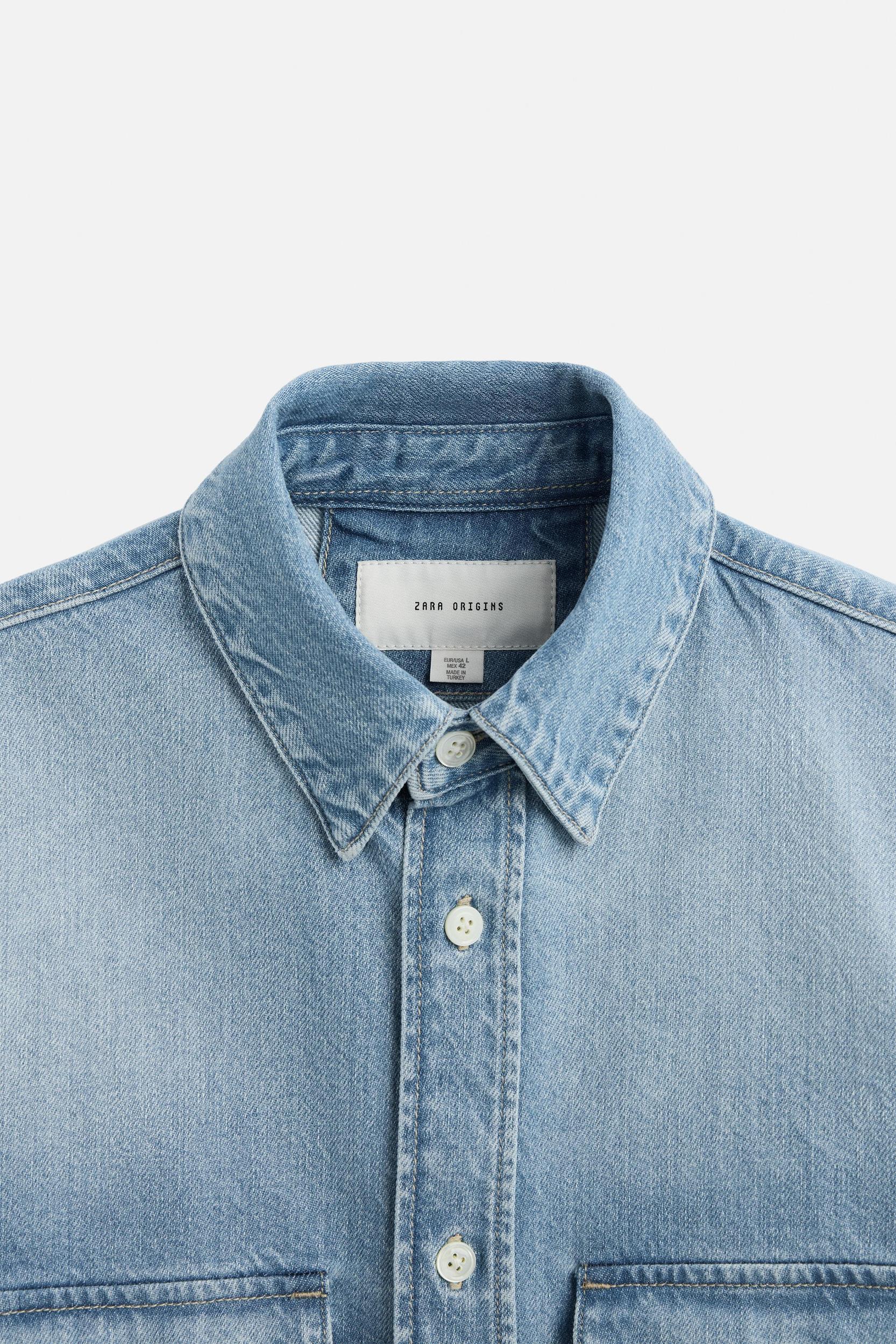 POCKET DENIM SHIRT Product Image