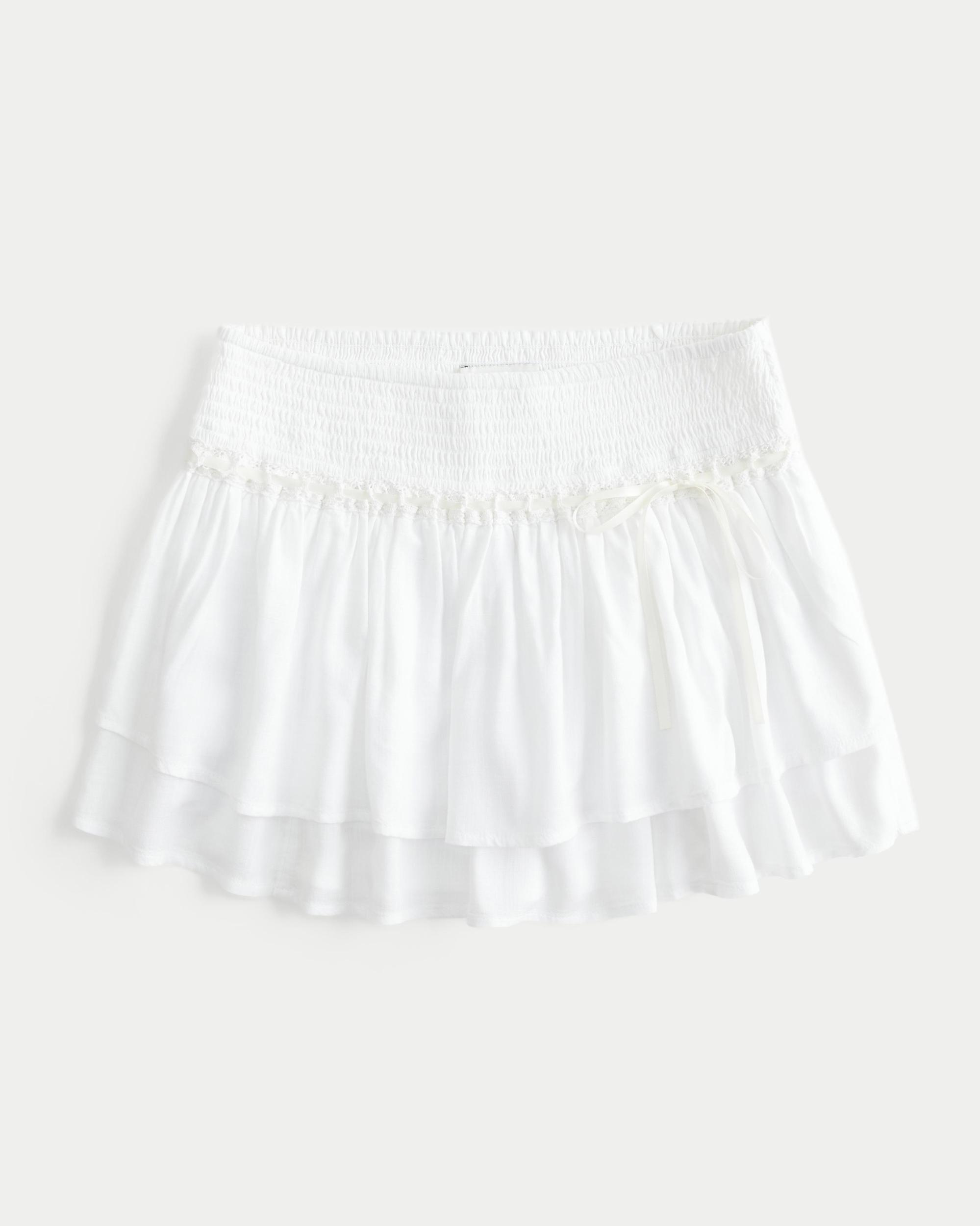 Smocked Tiered Mini Skort Product Image