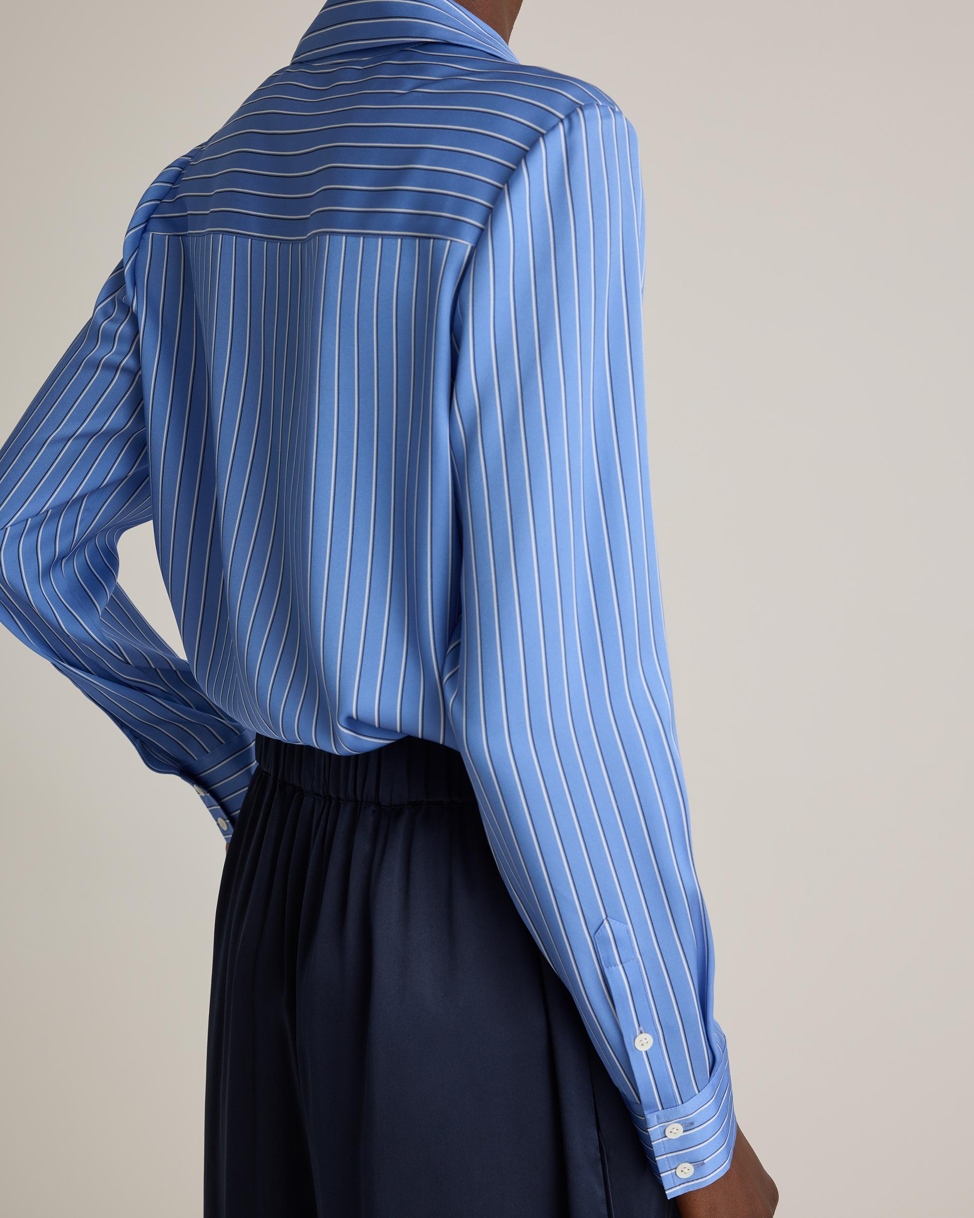 Quince | Women's Washable Stretch Silk Notch Collar Blouse Size XL Product Image