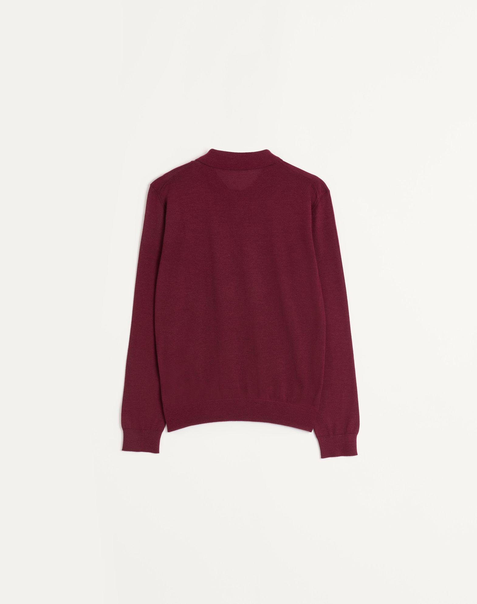 Long-Sleeve Cashmere And Silk Polo Shirt With Vlogo Signature Embroidery Product Image