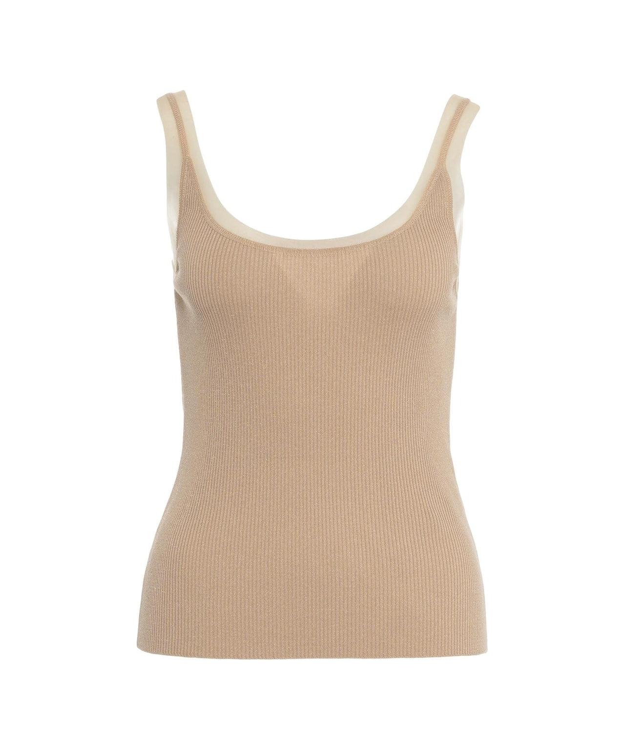 Top with tulle insets Product Image