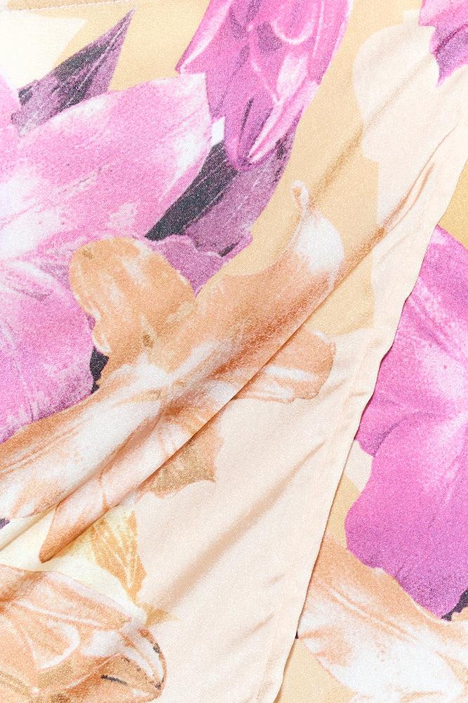 Sunset Silk Crop Top Orange Product Image