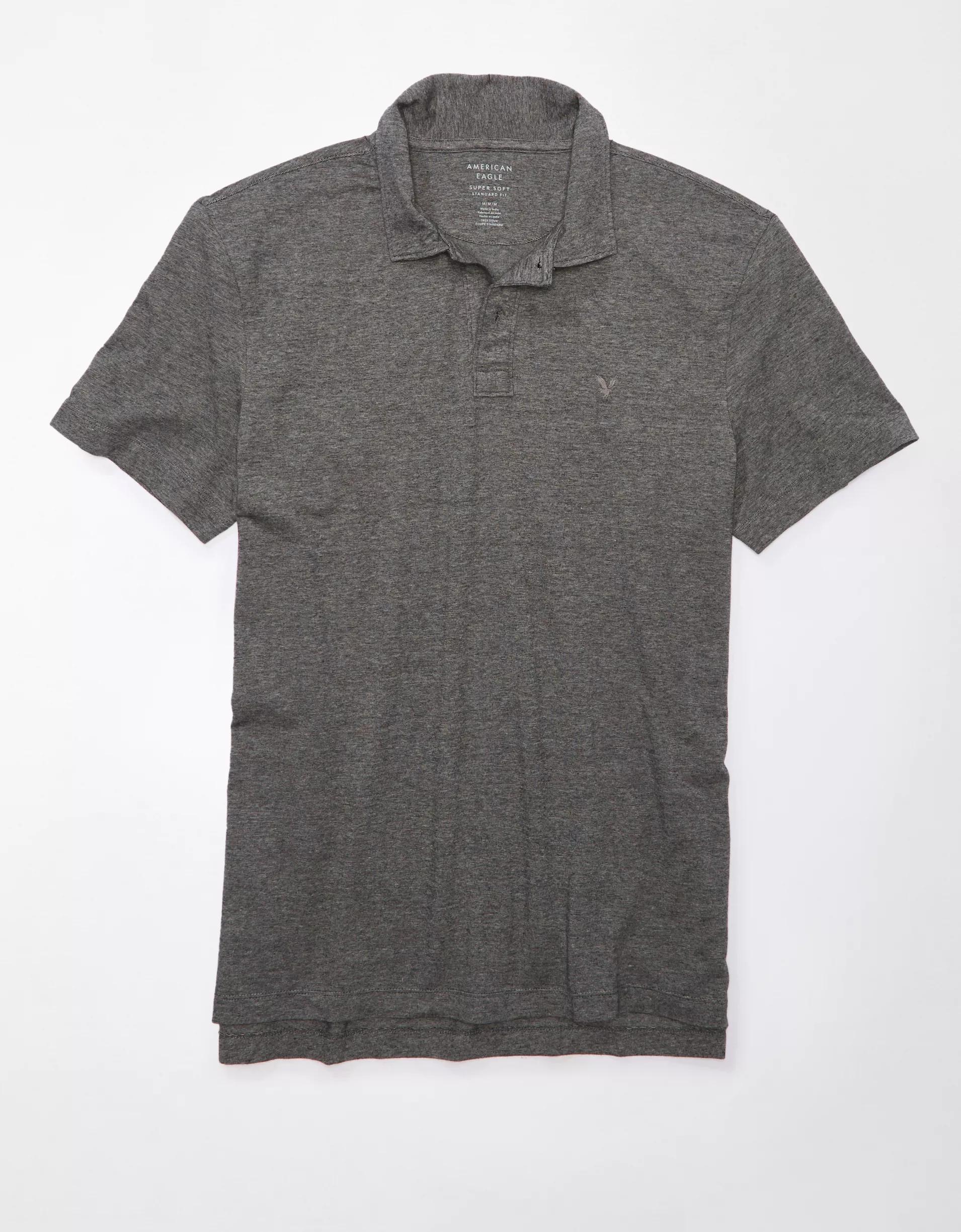 AE Lived-In Jersey Polo Shirt Product Image